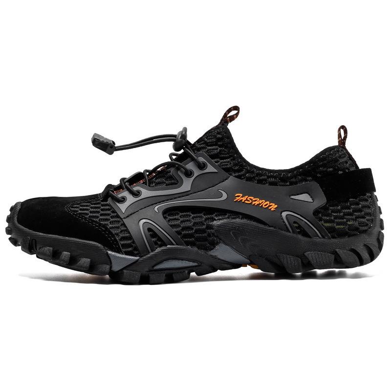 Men's mesh breathable outdoor creek shoes hiking non-slip men's shoes large size wading shoes