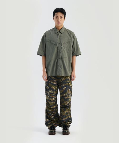 ALPHA INDUSTRIES Ss Cwu-27/P Свободная рубашка Полевой серый