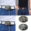 Trendsetting Belt Buckle Hipsters Metal Leather Craft Replacement Belt Buckle Western Belt Buckle for Casual Outfit