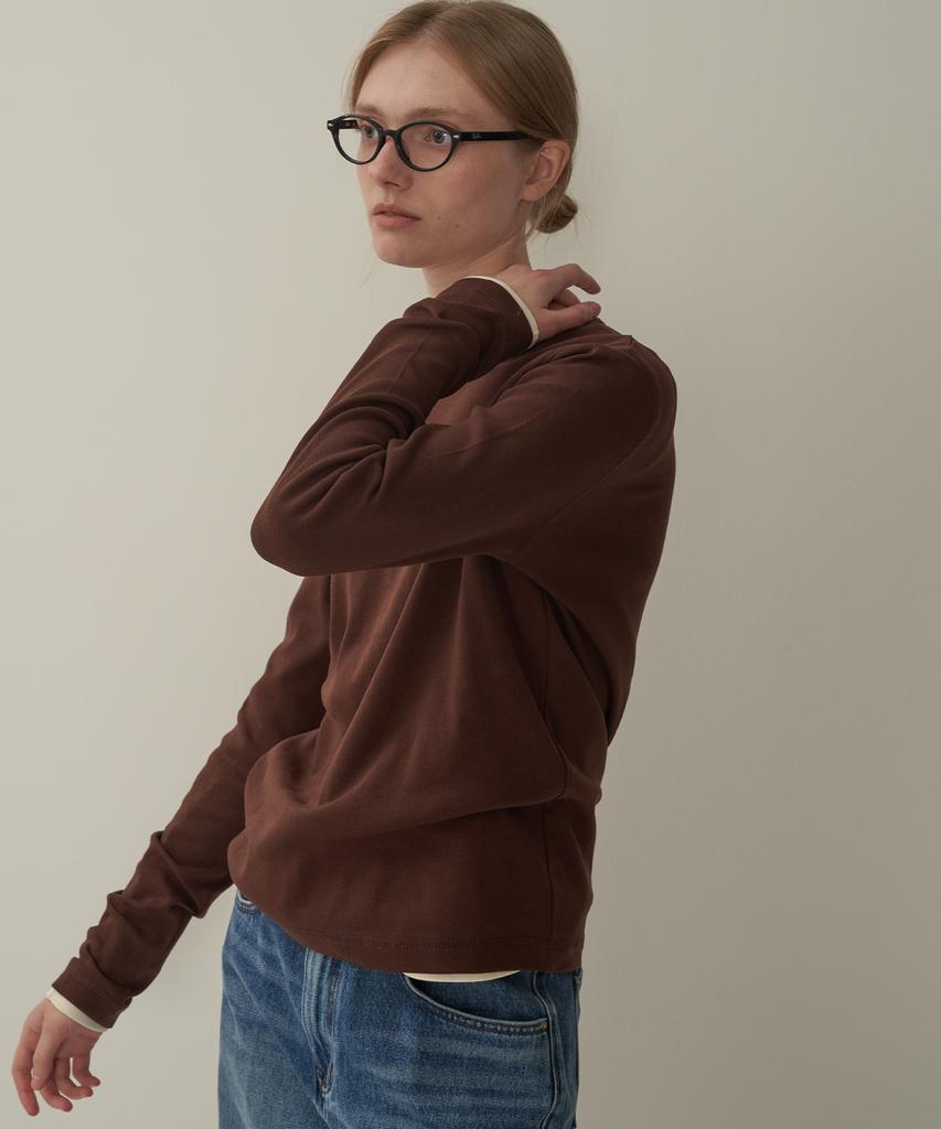 MOTT Double Stitch T-Shirt - Brown