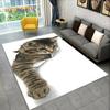 3D Cute Cat Cartoon Area Rug,Carpet Rug for Home Living Room Bedroom Sofa Kitchen Doormat Decoration,Kid Play Non-slip Floor Mat