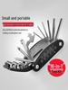 16-in-1 Foldable Bicycle Repair Tool Set with Hex Keys & Wrench for Mountain Bikes