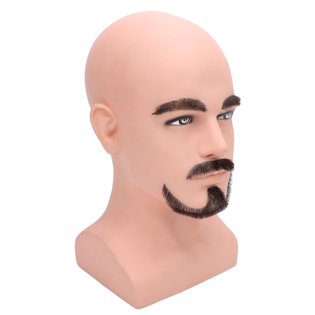 Мужская голова манекена с W-образной бородой, имитация мужской головы манекена, учебная голова манекена с бородой, голова манекена Mo