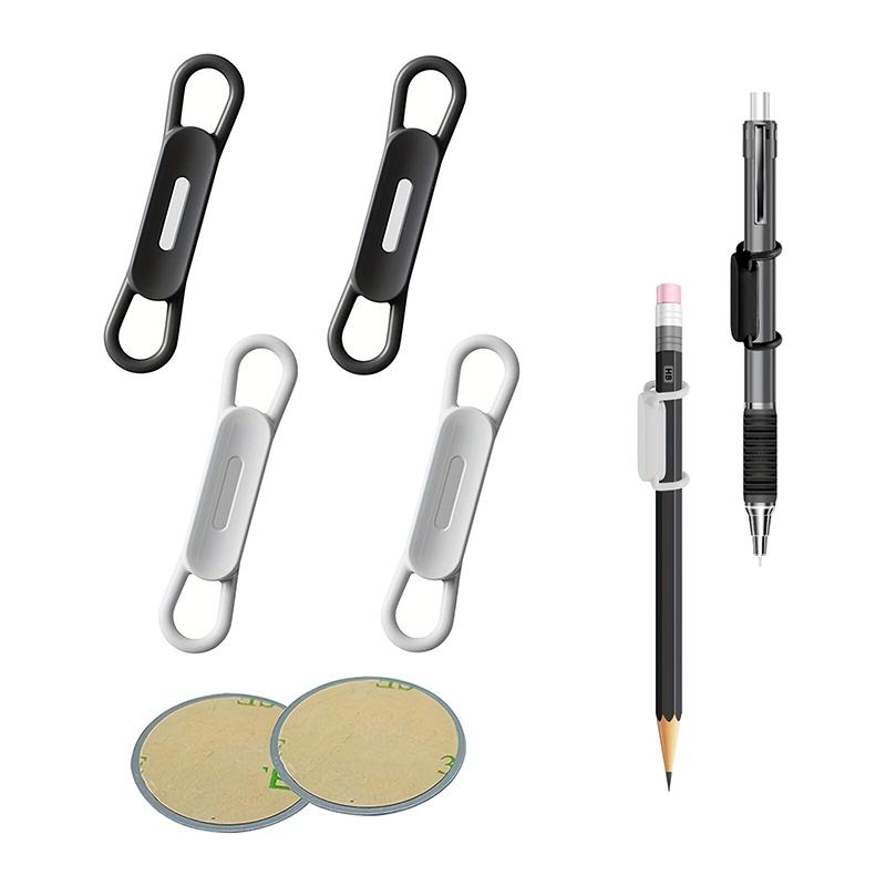 2-6 шт. Магнитный держатель для ручек и карандашей, силиконовые регулируемые зажимы для сенсорных ручек для стола, холодильника, белых досок, офисные настольные аксессуары