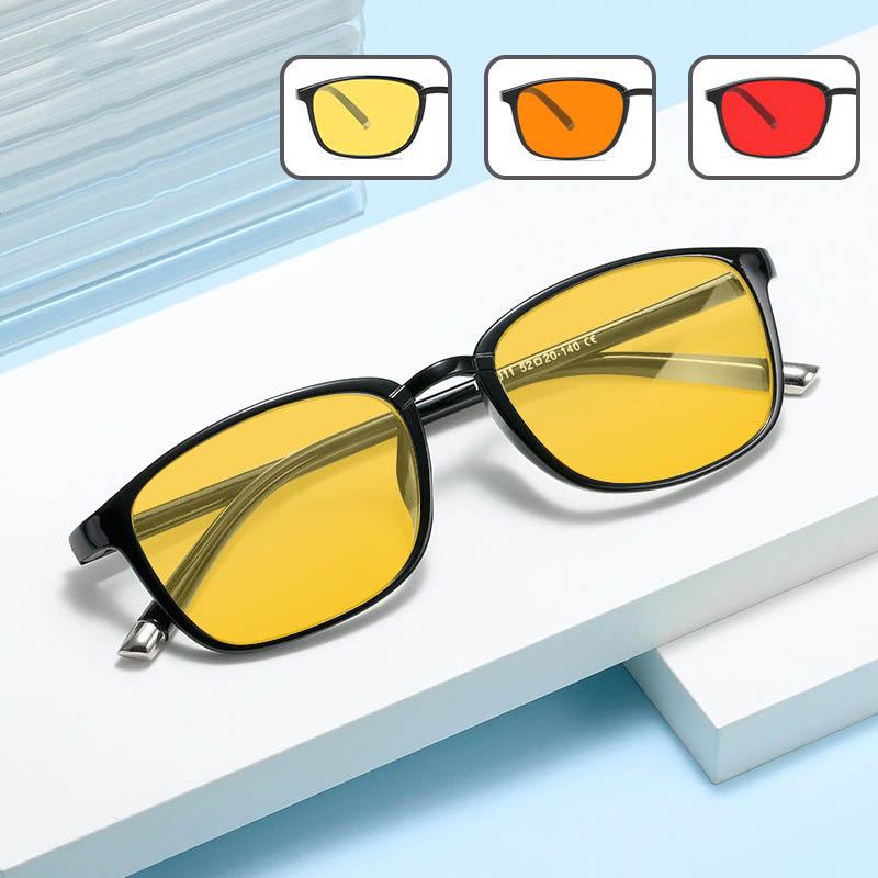 Y8011 Night Vision Anti-Blue Light Glasses with Unisex Flat Lenses for Mobile, Computer, and Gaming Eye Protection