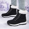 2024Women's Snow Boots Fashion High Top Casual Cotton Shoes Plush Warm Winter Boots for Women Non-slip Platform Boot Botas Mujer