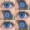 Eyeshare Colored Contact Lenses 2pcs Hybrid Eyes for Brown Iris Natural Yearly Lens 14.2mm Soft Contact Lenses