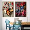 Modern Restaurant Decoration Gourmet Kitchen Poster Blueberry Fruit Print Mural Art Canvas Dessert Decoration Painting Picture No Frame