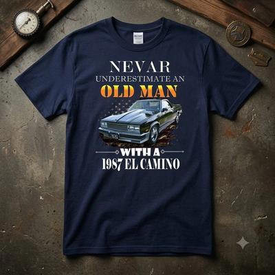 HOT!!! 1978-87 El Camino T Shirt Vintage G Body Graphic Free Ship