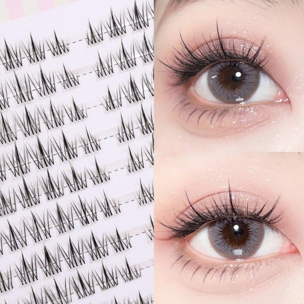 10Rows/Box Comfortable To Wear Eye Makeup Tools Realistic and Natural Individual Lashes