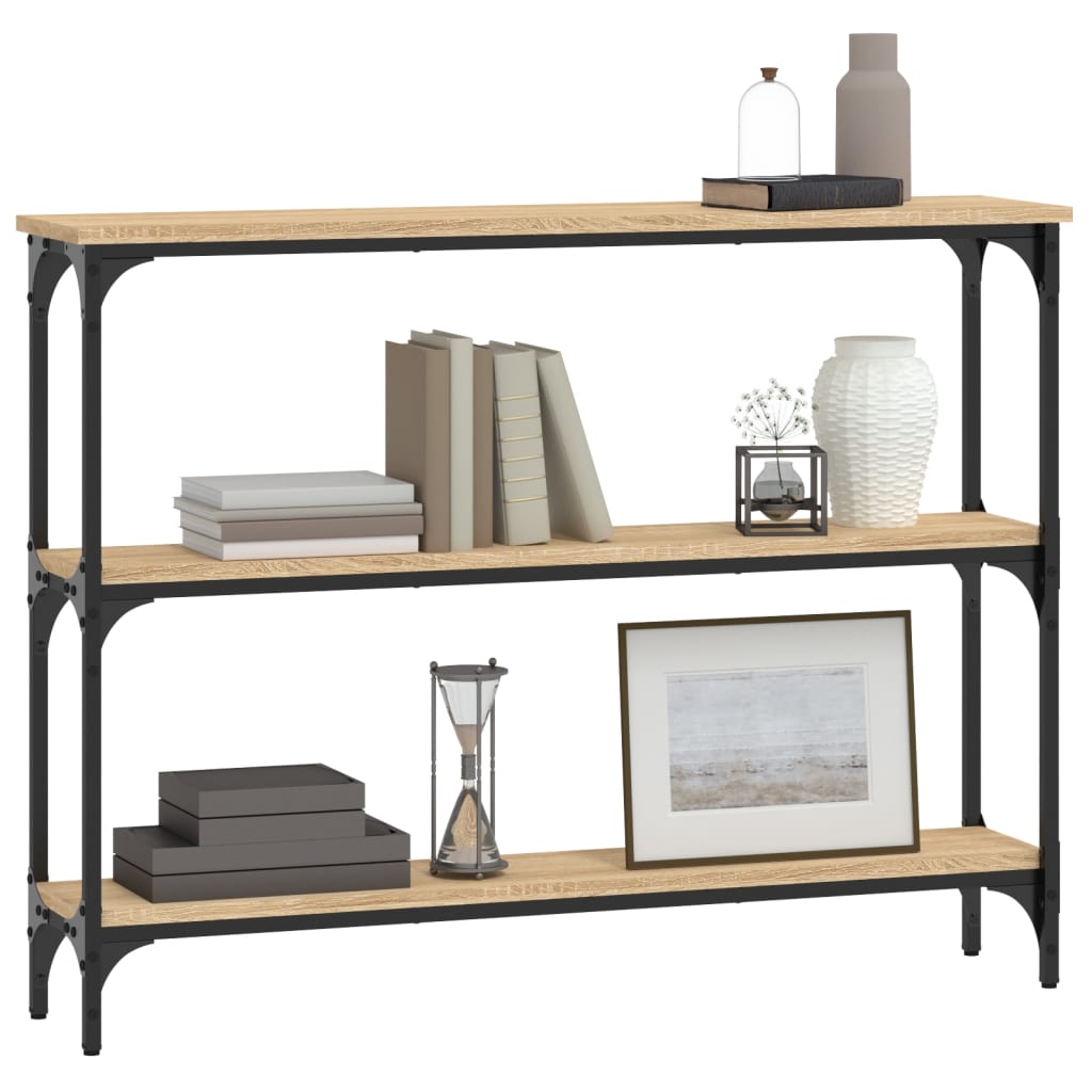 Console Table Sonoma Oak 100x22.5x75 cm Particleboard