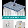 Bathroom High Pressure Shower Head, Silver Plating/black Square Shower Head, Daily Fixed Shower Spray for Bathroom, Bathroom Accessories, Shower Head