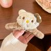 Women's Plush Hair Clip - Cute Winter Cartoon Shark & Bear Claw Design