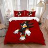 Shadow Hedgehog Print 3Pcs Bedding Setduvet Cover With 2 Bedropillowcase Home Birthday Gift