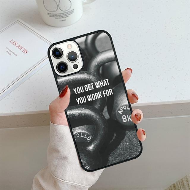 Мотивирующий чехол для телефона для спортзала и фитнеса для iPhone 17 Air 13 12 14 15 16 Чехол для Apple Pro Max 6S Plus Coque