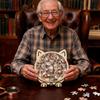 Brain Burning Cat-shaped Jigsaw Animal Puzzle Unique Irregular Puzzle  Birthday Xmas Gifts