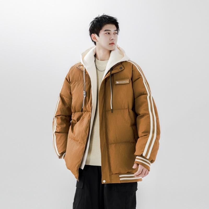 Модный, универсальный, простой, новый стиль, повседневный и удобный, короткий спортивный пуховик для мужчин