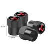 djsc4 4Pcs Metal Car Wheel Tire Valve Stem Cap Accessories For Mitsubishi 9 Ralliart EX ASX L200 Colt Outlander Pajero Lancer Eclipse