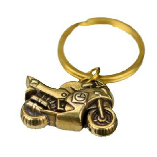 «Подвеска-брелок для мотоцикла из цельной меди с латунным акцентом»