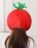 [DOKiDOKi] Косплей шляпа помидора [Милая] Головной убор для трансформации Кигуруми Головной убор Милый Хэллоуин Овощной торговец Овощи Помидор Итальянский киоск с едой