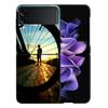 Красивый закат и мой велосипед Чехол для телефона для Samsung Z Flip 6 7 5G Galaxy Z Flip 5 4 3 5G Чехлы Ударопрочный Жесткий Чехол ТПУ