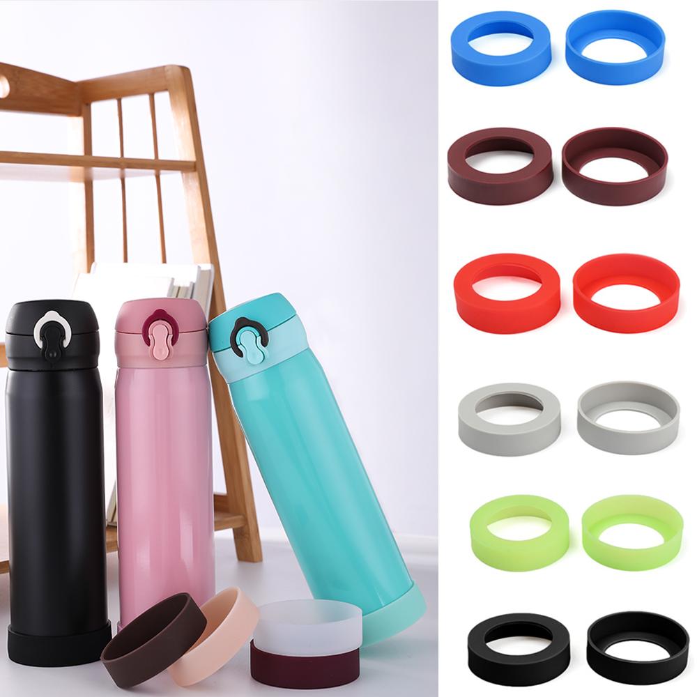 Durable Non-Slip Water Drink Bottle Pad Silicone Cup Sleeve Insulation Cup Mat Water Cup Coasters