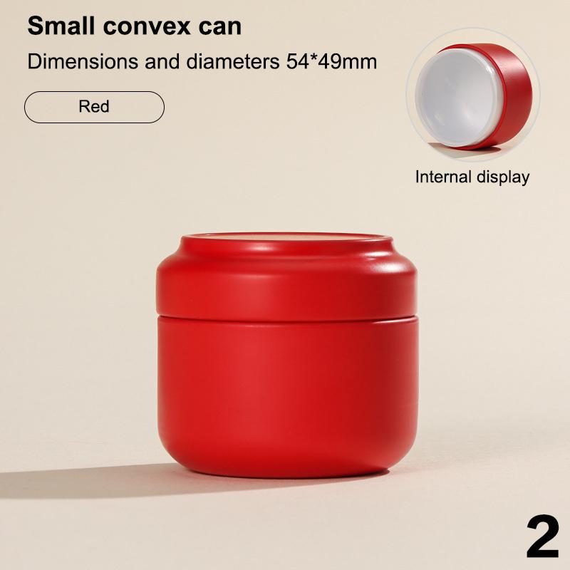 Портативная многоцелевая однотонная мини-жестяная коробка с герметичной крышкой, банка для чая, упаковочная коробка, маленькая жестяная банка для хранения чая, подарок
