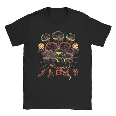 Винтажная футболка Super Samus Bros. для мужчин и женщин, хлопковая футболка Metroid Prime с коротким рукавом, подарок, свободный крой, уличная одежда.