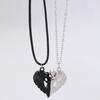 2025 Hot-selling Valentine's Day Necklace Couple Hug Angel Wings Magnetic Pendant Double Love Necklace