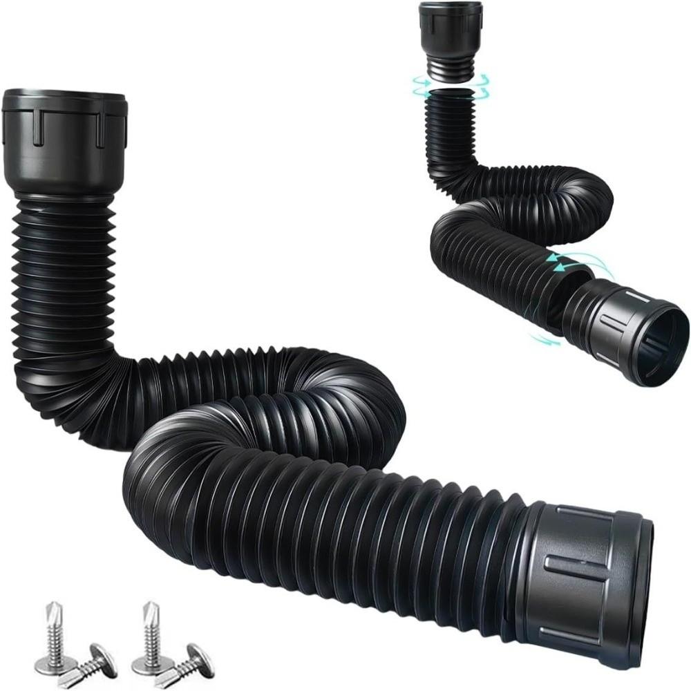 Retractable Rain Gutter Downspout Extensions Flexible Drain Downspout for Rainwater Drainage