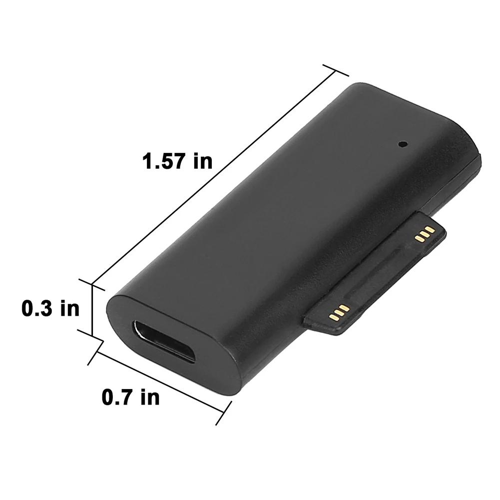 Для Microsoft Surface Pro X 8 7 6 5 4 3 Go Book к USB Type C PD Адаптер Конвертер Планшета Ноутбука Разъем Быстрой Зарядки