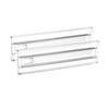 Adjustable Drawer Divider Clear Drawer Organizer Expandable Drawer Separator for Clothes Baby Utensils Cutlery Bedroom Kitchen Drawer Organization