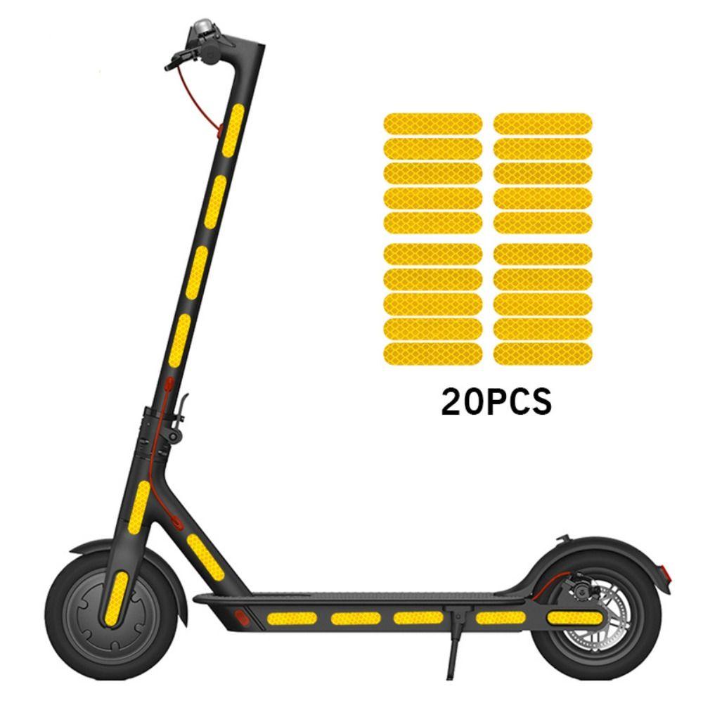 20 шт. ПВХ Ночная предупреждающая наклейка Безопасность Светоотражающие наклейки для скутера Xiaomi M365/Pro