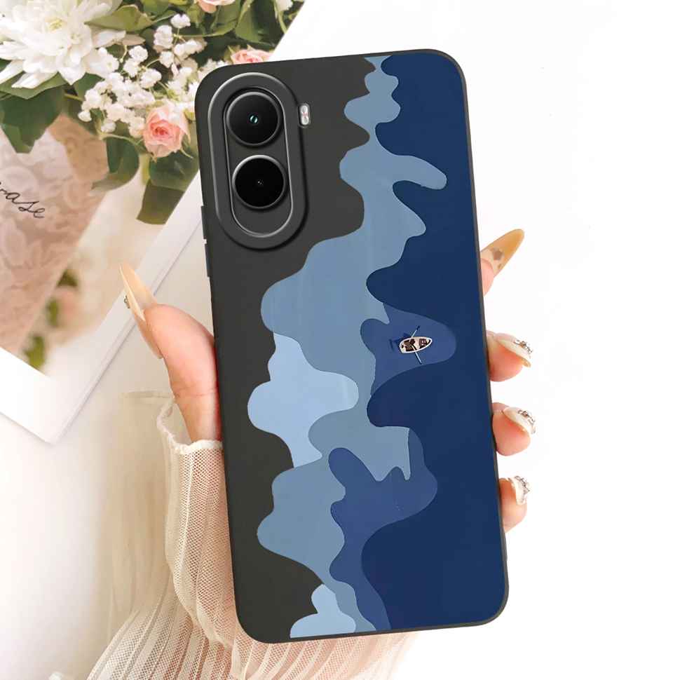 Silicone Case For Xiaomi Poco M7 4G Case Cute Cat Flowers Soft Slim Phone Cases For Xiaomi Poco M7 PocoM7 4G Cover Bumper
