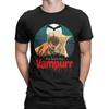 Vampurr Vampire Black Cat Men T Shirt Halloween Kitten Vintage Tee Shirt Short Sleeve O Neck T-Shirt Cotton Big Size Clothes