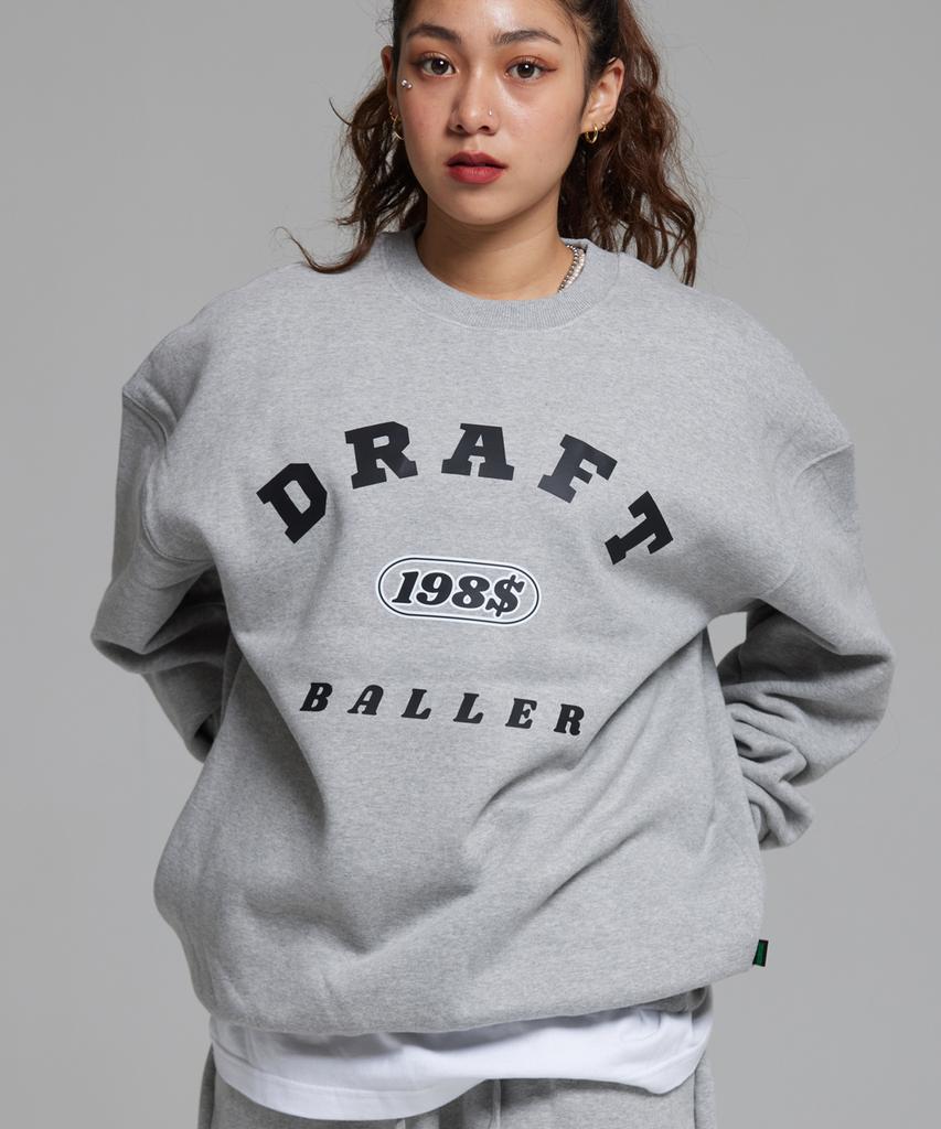 CREAM SODA LAB $198 Худи оверсайз с принтом Arc Baller Серый