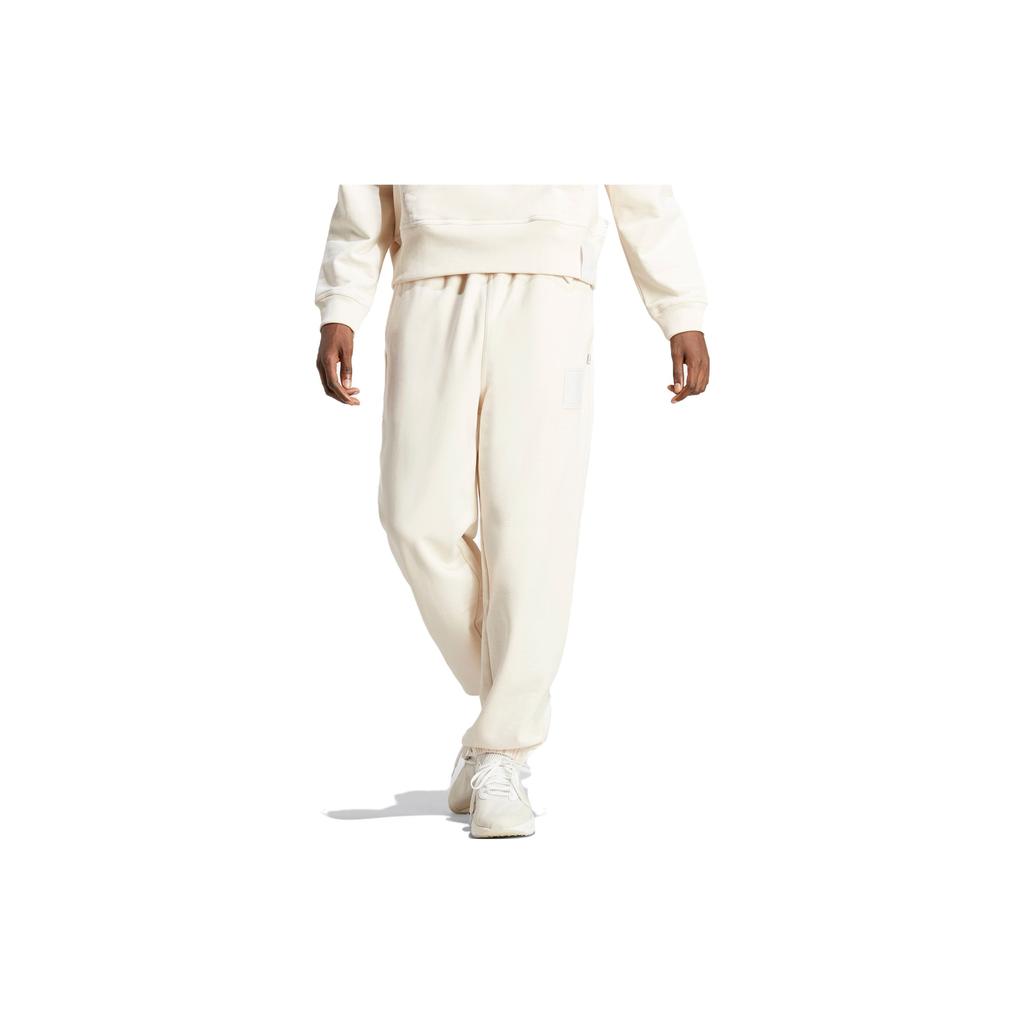 adidas Тяжелые джоггеры Lounge с манжетами, низ унисекс, бежевый IC4076