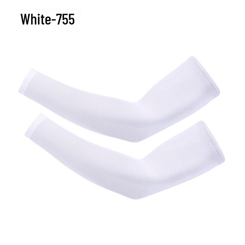 Sun Protection Ice Silk Sleeves: Unisex Summer Driving, Sports, Cycling, and Fishing Sleeves in Solid Colors.