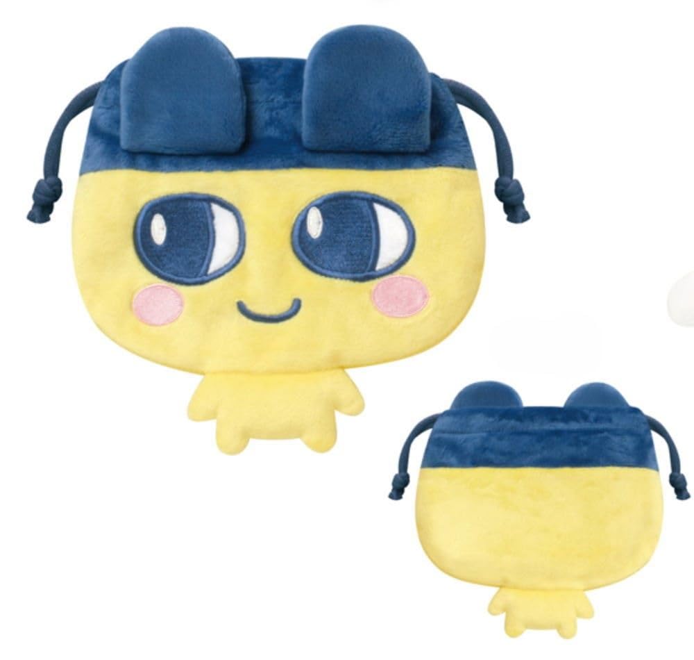 [Kamio Japan] Tamagotchi Die-Cut Drawstring Bag, Mametchi