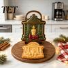 Nonstick Pastry Press Christmas Mini Pie Mold for Hand Pies, Holiday Gingerbread Man House Santa Claus Decorative Stampers Baking Tools Dough Cookies,