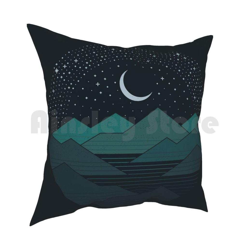 Between The Mountains And The Stars Pillow Case Printed Home Soft DIY Pillow Cover The Paper Crane Rick Crane Thepapercrane