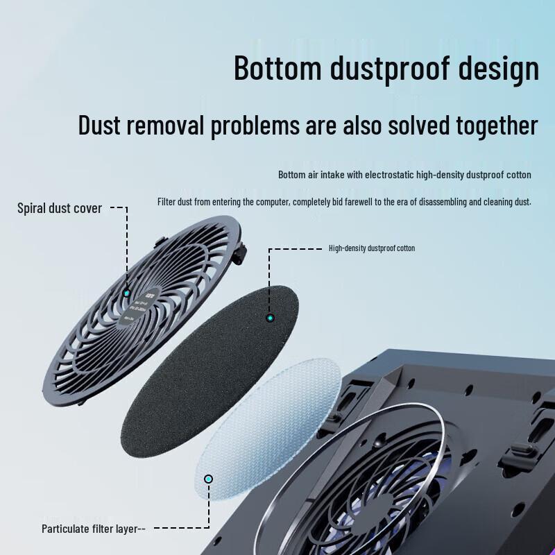 Llano Laptop Suction Cooler & Adjustable Stand
