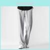 Мужские летние джоггеры из ледяного шелка с микроэластичной растяжкой для повседневной молодежной одежды