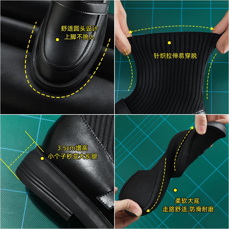 Модные мягкие кожаные ботильоны женские сапоги в британском стиле осень-зима 2024 новые повседневные женские туфли короткие сапоги женская мода