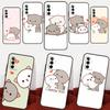 Чехол Mochi Peach Cat для Samsung Galaxy A54 A34 A24 A14 A51 A71 A21S A53 A33 A23 A13 A12 A22 A32 A52