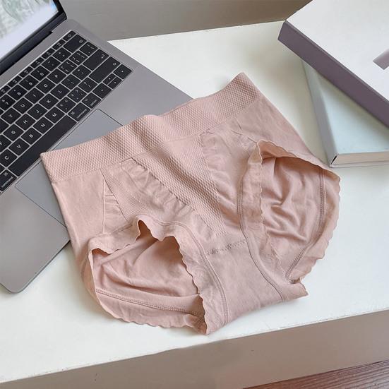 Women Underpants High Waist Soft Breathable Plus Size Lace Seamless Elastic