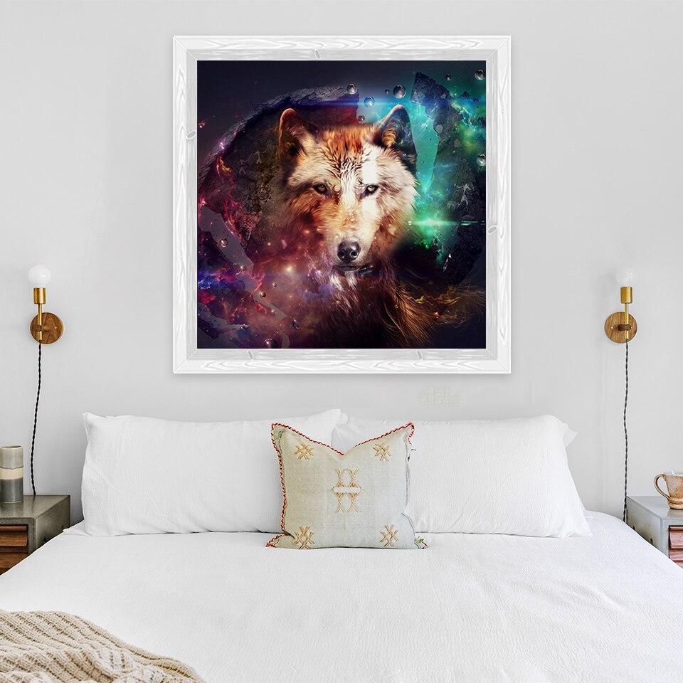 Новый 5D DIY алмазная живопись волк Алмазная вышивка животные пейзажи вышивка крестиком полная круглая дрель домашний декор ручной подарок