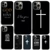 Стих из Христианской Библии Чехол для телефона с изображением Иисуса Для iPhone 17 Air 16 15 14 SE 11 12 13 Pro MAX Plus
