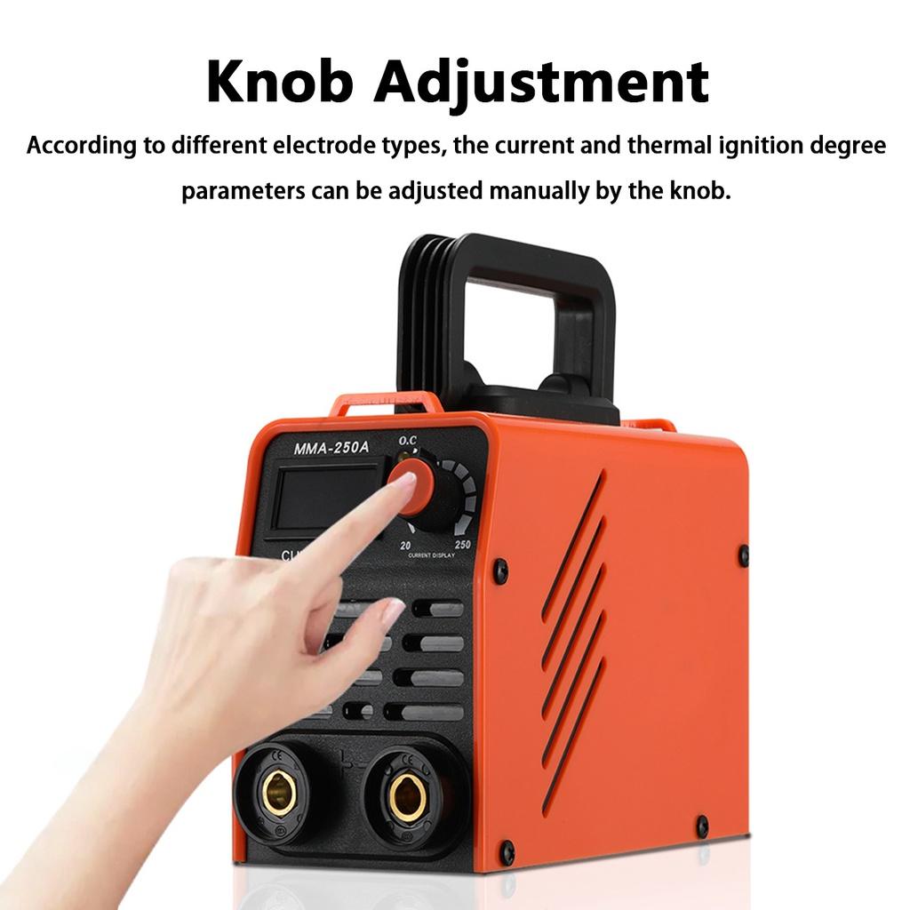 250A 4000W 6.5KVA Инверторный сварочный аппарат для электрической дуговой сварки Портативный полностью автоматический сварочный аппарат обратной сварки для сварочных работ