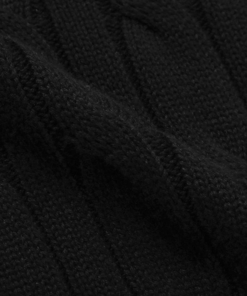 TRILLION Layered Cable Knit_Black